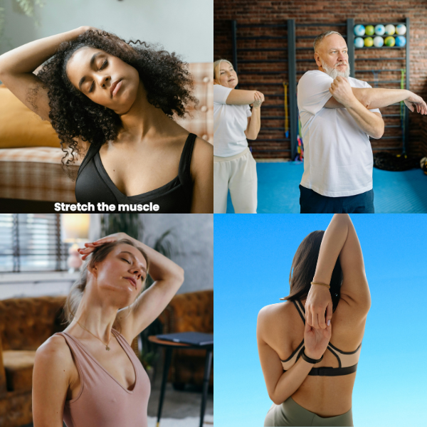 Simple stretching or foam rolling at home to improve movement and prevent pain from returning