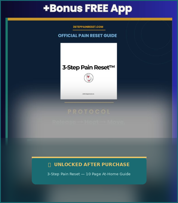 3-Step Pain Reset 10-page guide and bonus app