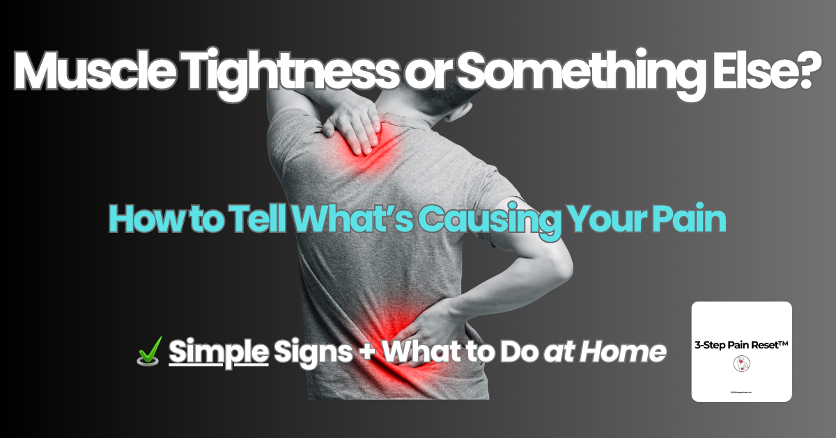 how to tell if pain is muscle tightness or injury neck shoulder back pain at home