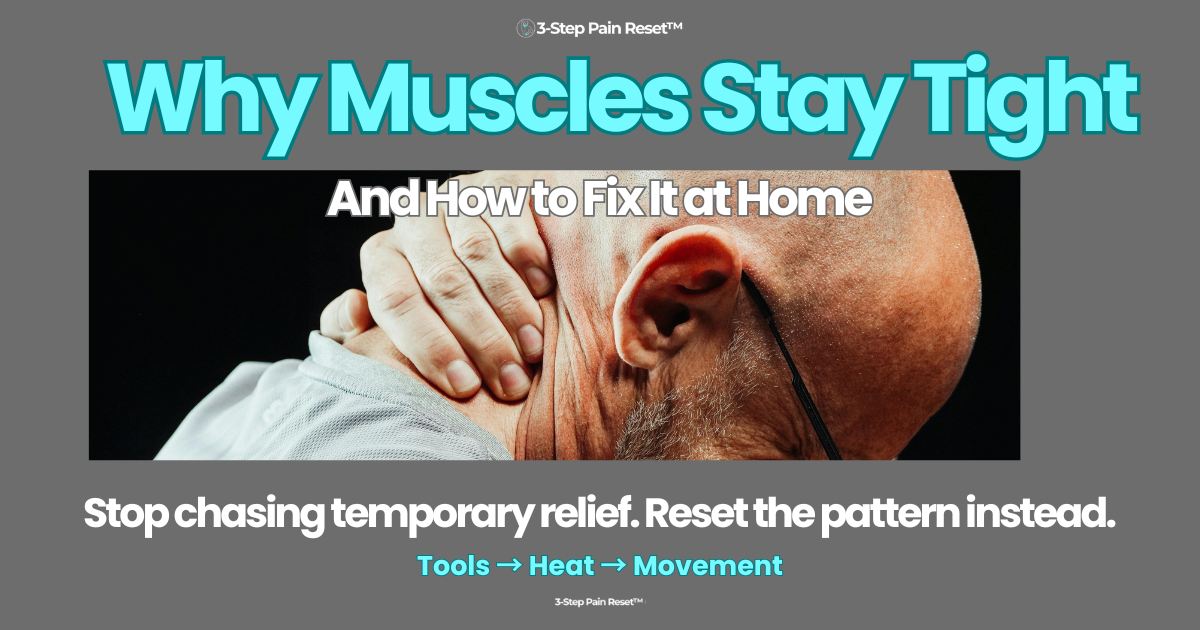 why muscles stay tight neck upper back low back tension relief at home